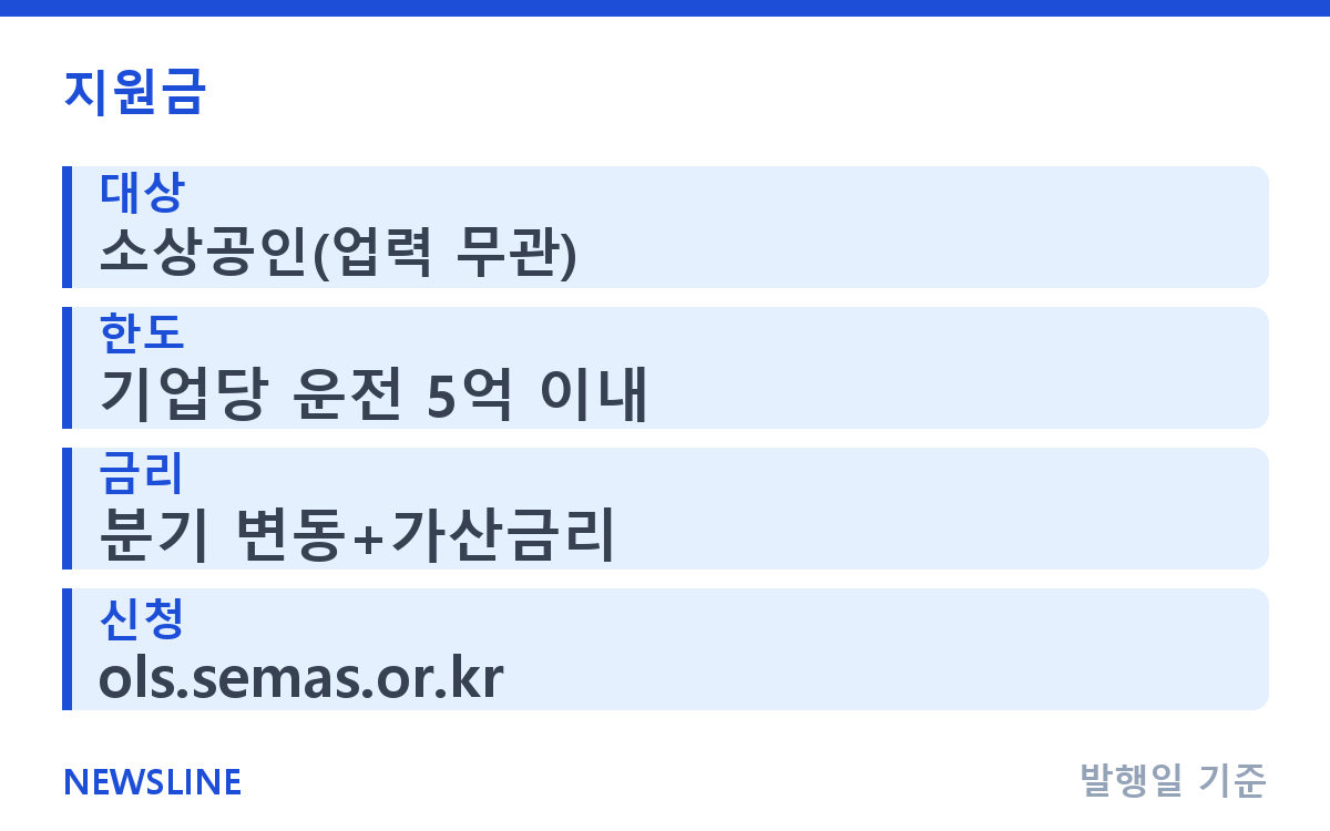 소상공인 정책자금 신청, 직접·대리대출 대상·금리·절차 총정리 핵심 정보